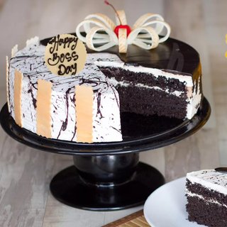 Boss Day Choco Vanilla Cake- Buy Now