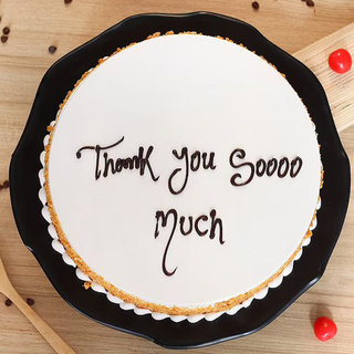 Top View of thank you cake