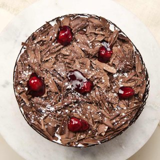 Top View of Choco Black Forest Cake