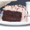 Sliced View of Chocolate And Caramel Cake