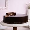 Front View of Delectable Truffle - Round Chocolate Truffle Cake