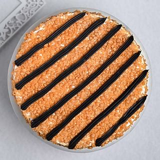 Top View of Chocolate Butterscotch Cake