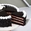 Sliced View of Choco Drizzle-Choco Chip Chocolate Cake