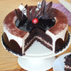 Sliced View of Chocolate Light Cake