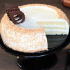 Sliced View of Round shaped coconut cake