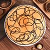 Top View of Round Chocolate N Coffee Cake