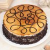 Round Chocolate N Coffee Cake