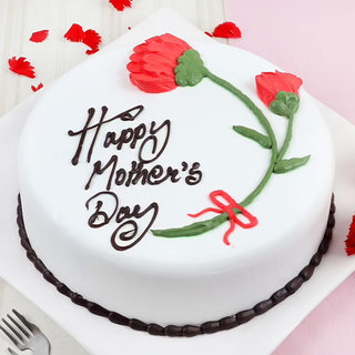 Creamy Floral Mothers Day Pineapple Cake: Send Online