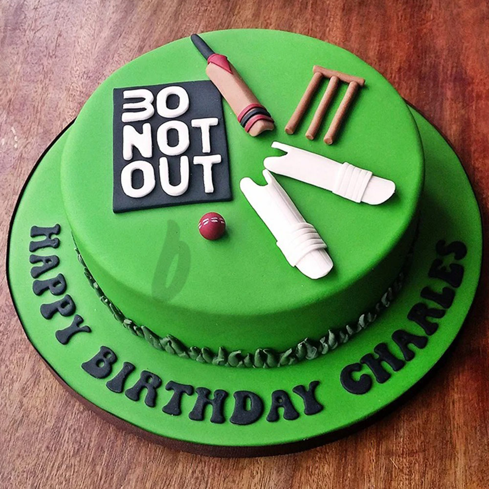 Cricket Theme Cake For Birthday