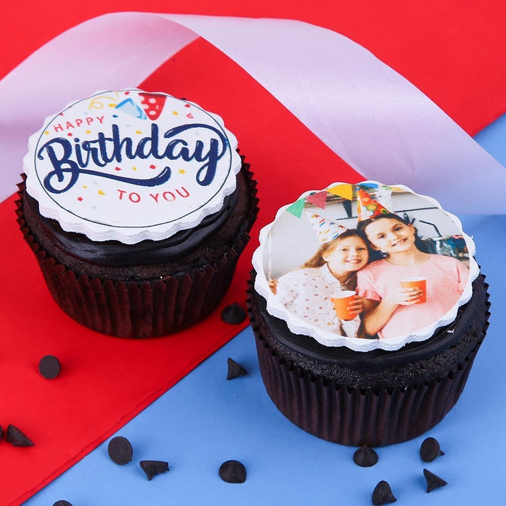 Personalised Birthday Cupcakes 2 Pieces