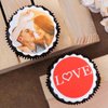 Top view of Personalised Cupcakes For Couple 2 Pieces