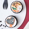 Top view of Personalised Cupcakes For Lovers 2 Pieces
