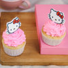 Top View of Strawberry Hello Kitty Cupcake