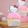 Front View of Strawberry Hello Kitty Cupcake
