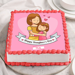 Happy Daughters Day Poster Cake