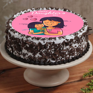 Decadent Pink Daughter's Day Poster Cake