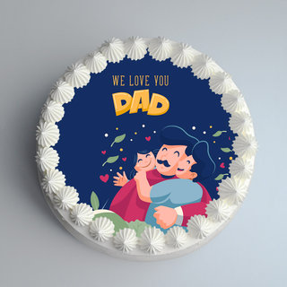 Delicious Fathers Day Poster Cake