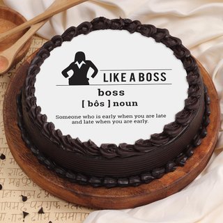 Delicious Poster Cake for Boss
