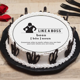 Delicious Poster Cake for Boss