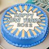 New Year Blue Cake