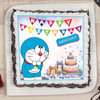 Top view of Doraemon Poster Cake