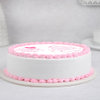 Side View of Pristine Round Mothers Day Delight Cake