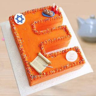 E Alphabet Cake - E for Elegant Cake