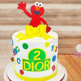 Sesame Street Fondant Cake For Kids