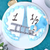 Exotic Baby Milestone Pinapple birthday Cake