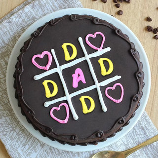 A Chocolate Cake for Dad- Top View
