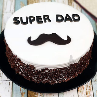 Moustache Cake for Dad