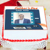 Side View of Fathers Day Photo Cake - Order Now