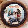 Top View of Fathers Day Photo Cake