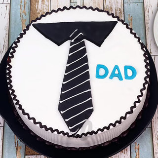 Top View of Designer Cake for Dad