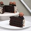 Sliced View of Ferrero Rocher Cake