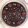 Top View of Ferrero Rocher Choco Cake