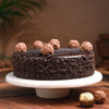 Side View of Ferrero Rocher Chocolate Cake
