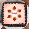 Top View of Delicious Diwali Poster Cake