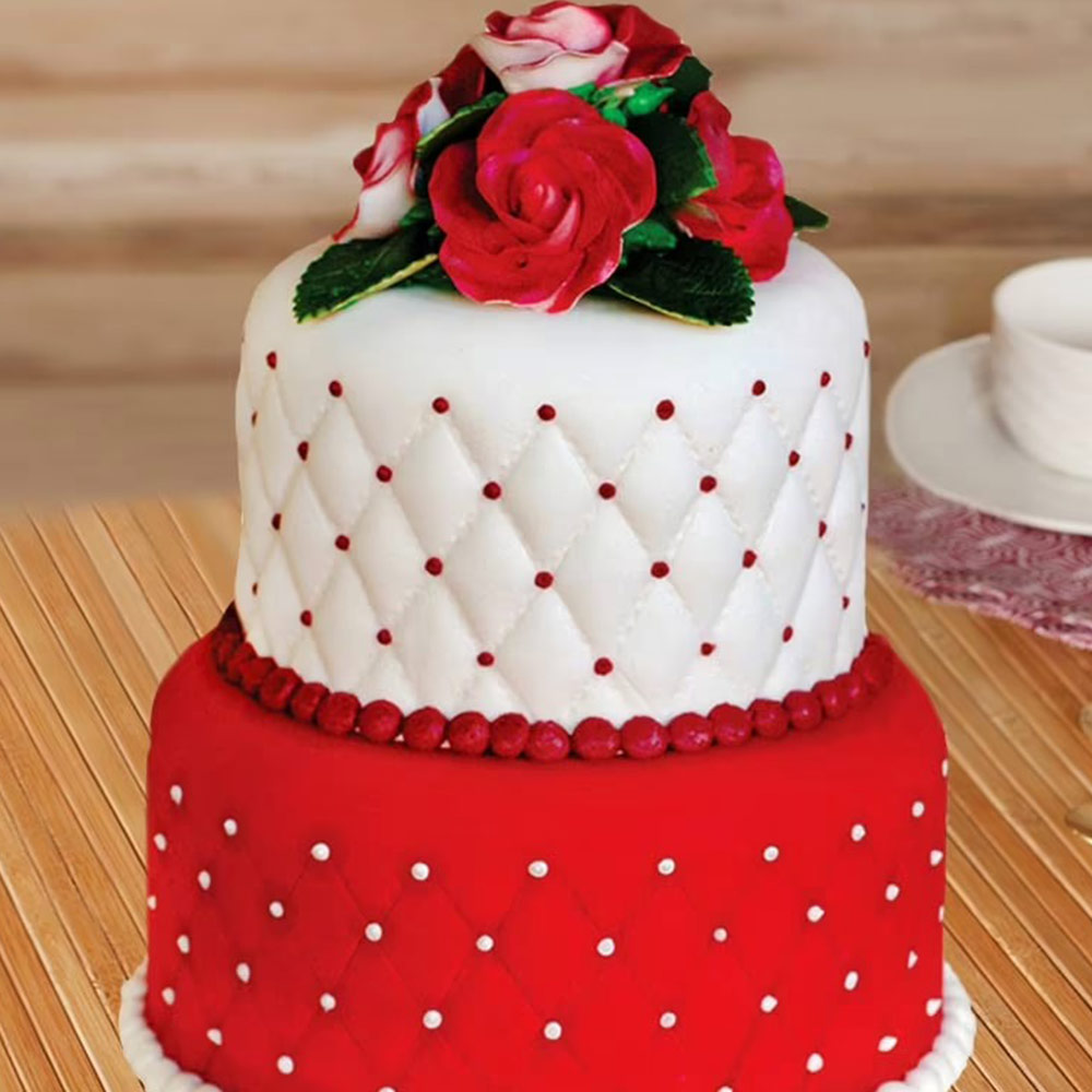 Buy Rose Fondant Cake-Festive Felicity