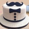 Fondant Round Moustache Cake