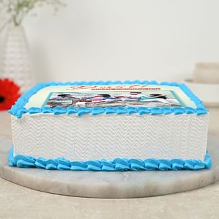 Side View of Friendship Day Photo Cake