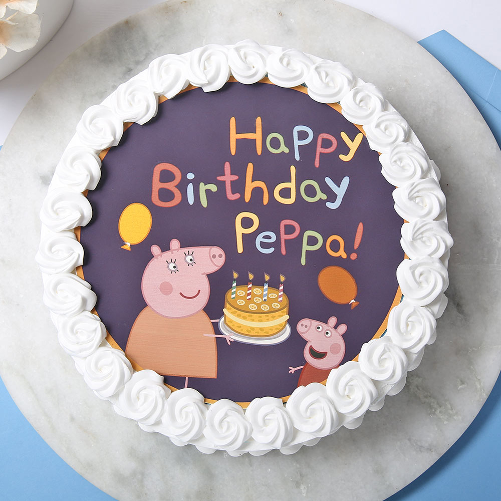 Buy Peppa Pig Birthday Cream Cake-Happy B'Day Peppa Cake