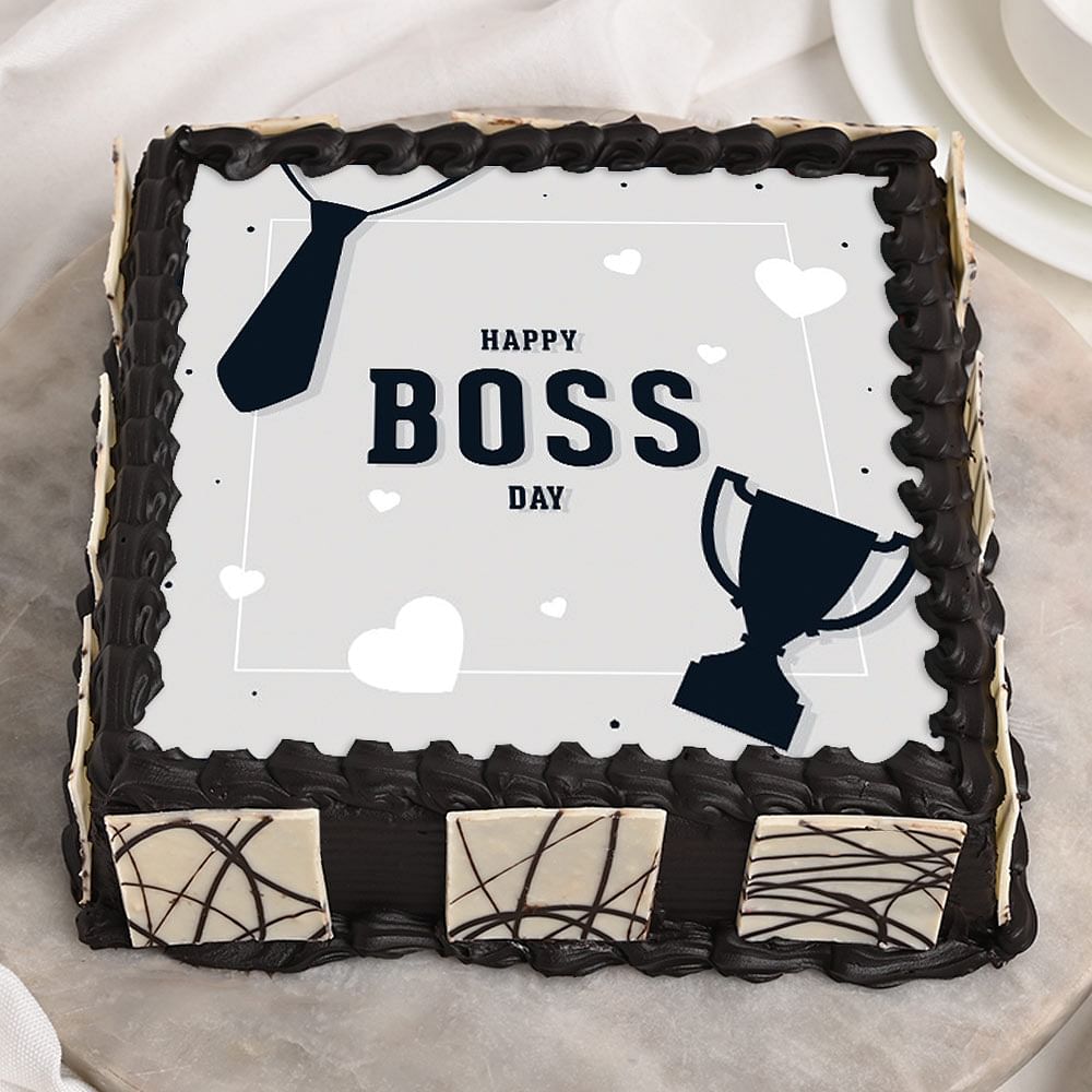 Vanilla Round Baby Boss Theme Cake, Packaging Type: Box, Weight: Minimum 3  Pound