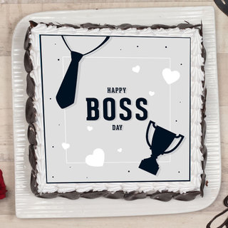 Boss Day Poster Cake