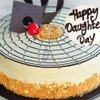 Zoomed View of Happy Daughters Day Butterscotch Cake