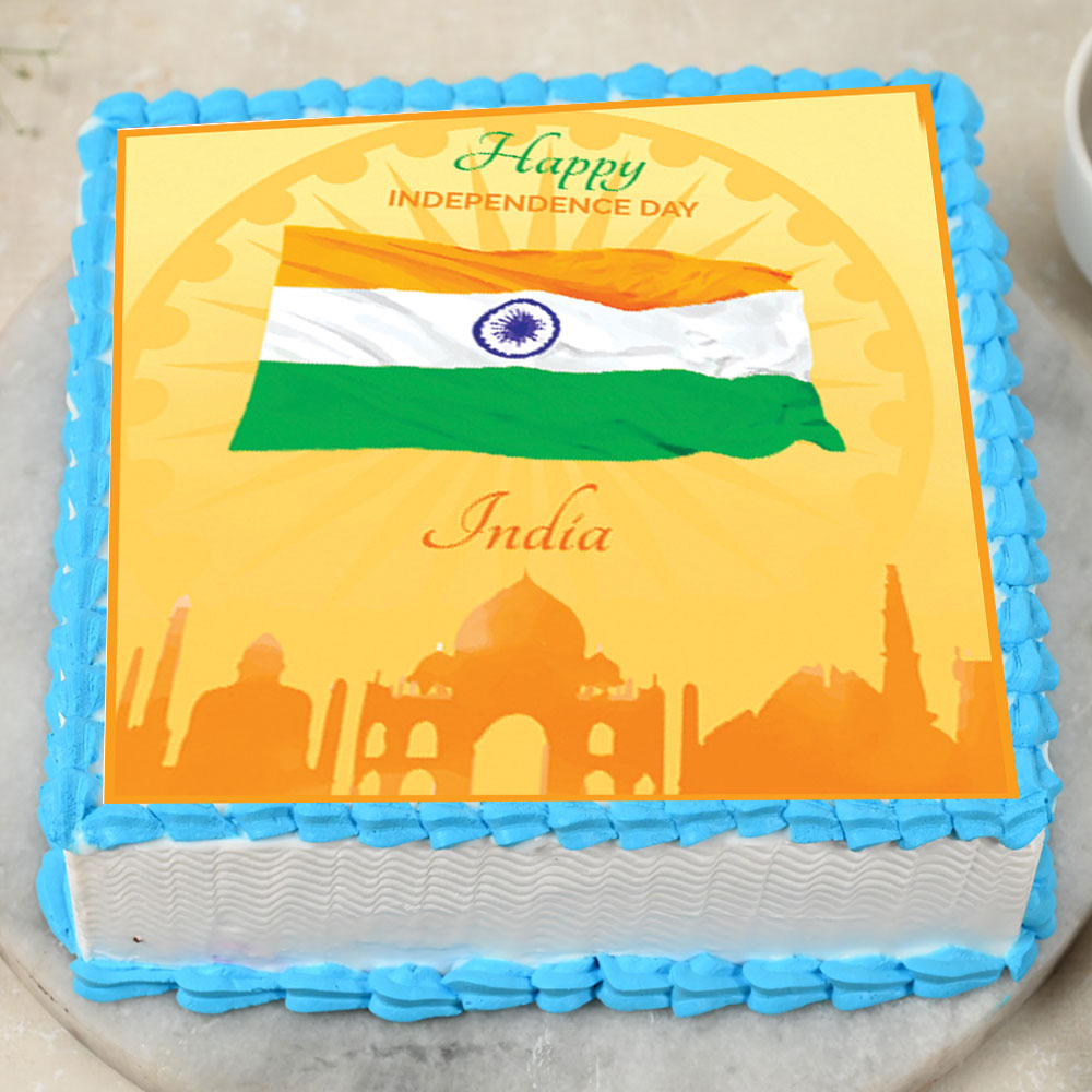 Independence Day Special Pineapple Cake - Tasty Treat Cakes