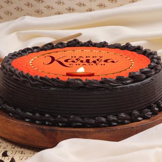 Happy Karwa Chauth Poster Cake