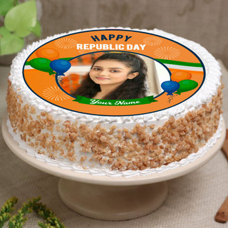 Happy Republic Day Photo Cake