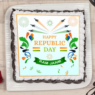 Happy Republic Day Poster Cake