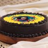Lateral view of Happy Childrens Day Photo Cake